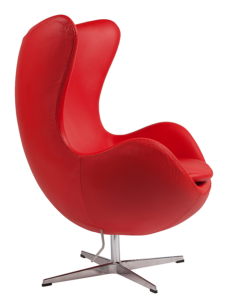 Кресло Egg Chair Красное Кожа Класса Премиум Кресло Egg Chair Красное Кожа Класса Премиум