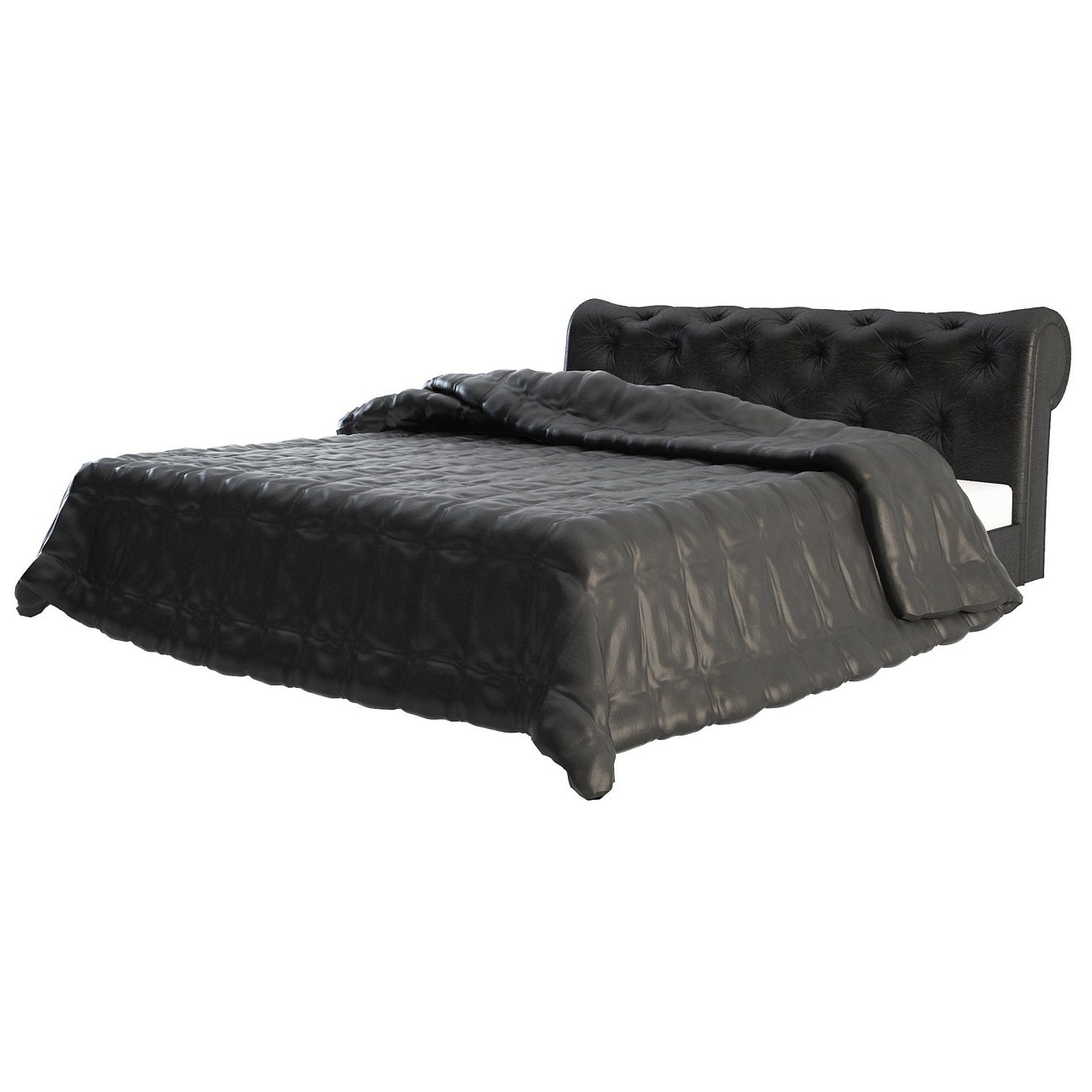 Кровать Adelle 160х200 Черная Экокожа Р Кровать Adelle 160х200 Черная Экокожа Р