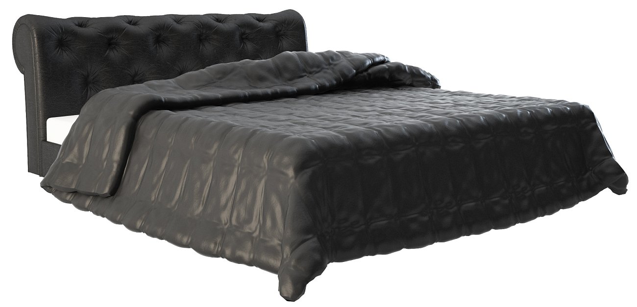 Кровать Adelle 160х200 Черная Экокожа Р Кровать Adelle 160х200 Черная Экокожа Р