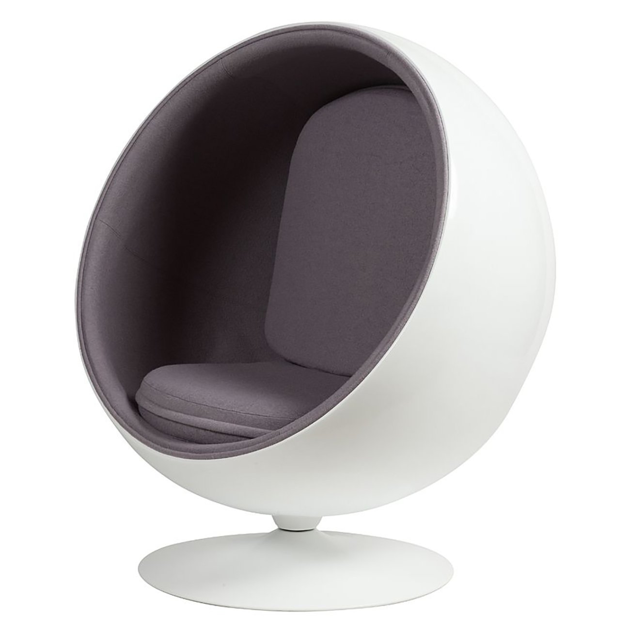 Кресло Eero Ball Chair Серая Шерсть Кресло Eero Ball Chair Серая Шерсть