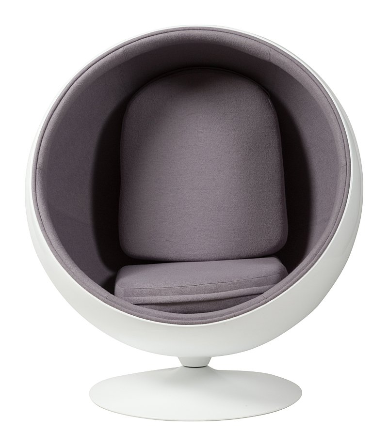Кресло Eero Ball Chair Серая Шерсть Кресло Eero Ball Chair Серая Шерсть