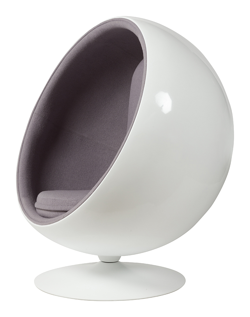 Кресло Eero Ball Chair Серая Шерсть Кресло Eero Ball Chair Серая Шерсть