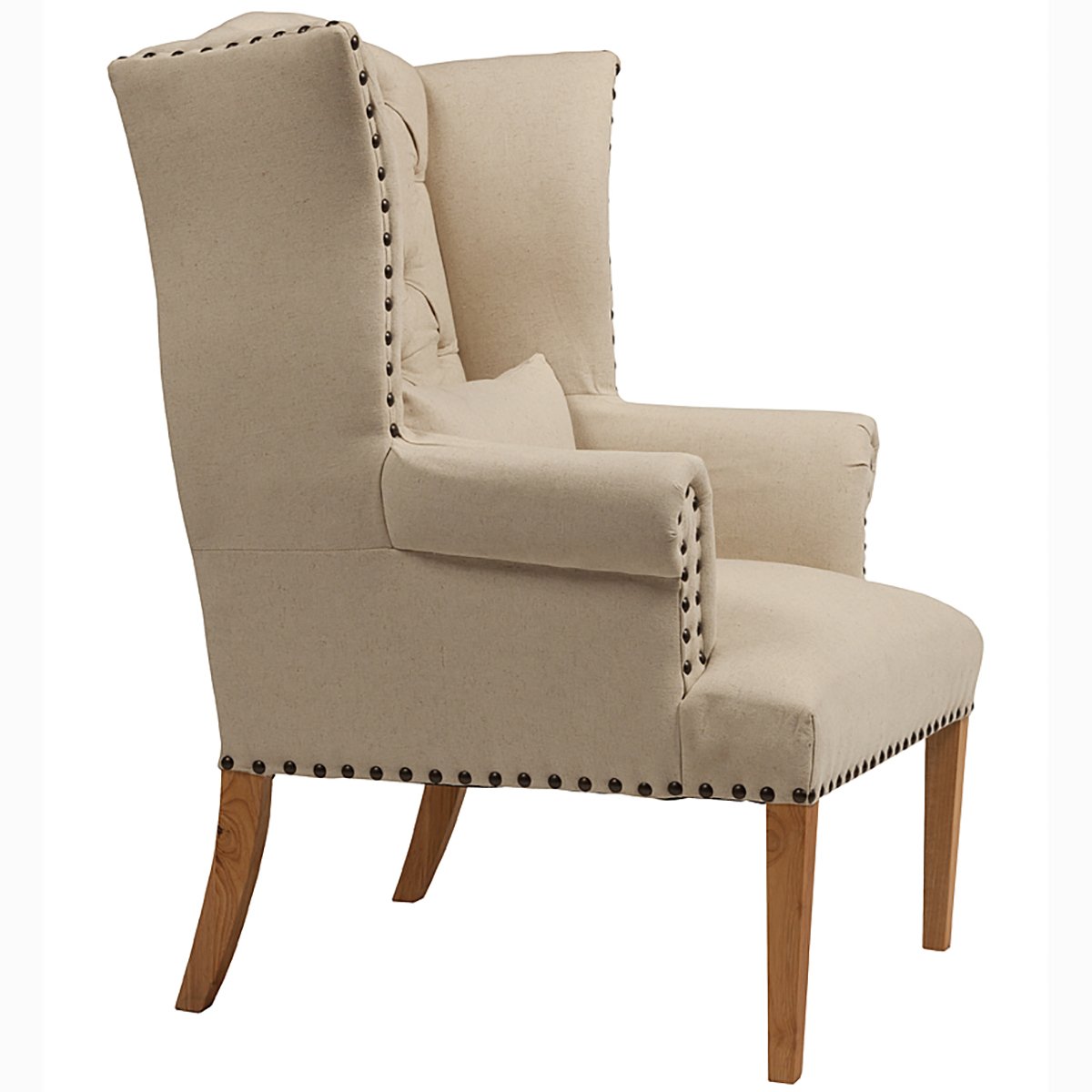 Кресло Quinn Tufted Armchair Белый Лен Кресло Quinn Tufted Armchair Белый Лен
