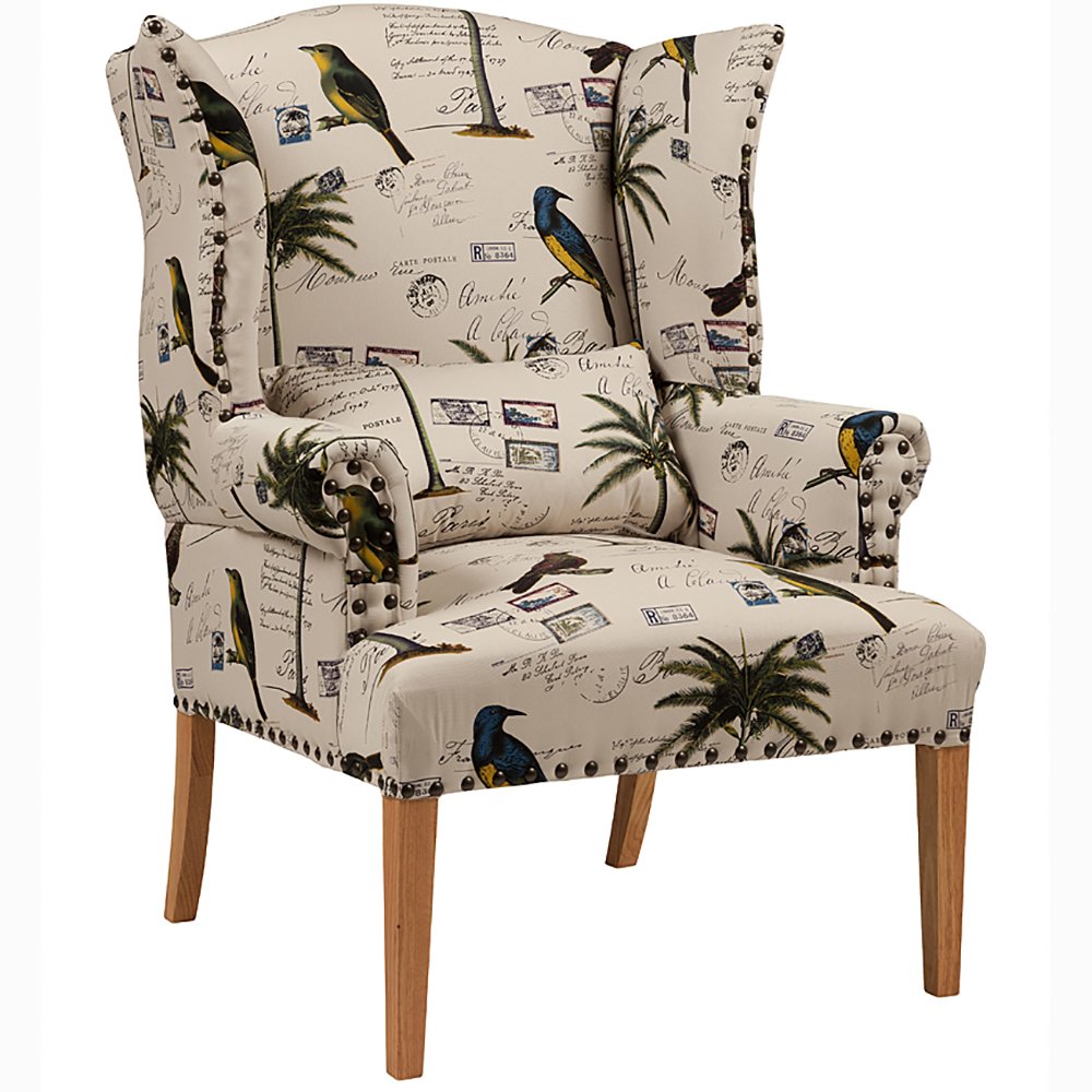 Кресло Quinn Tufted Armchair Рисунок Лен Кресло Quinn Tufted Armchair Рисунок Лен