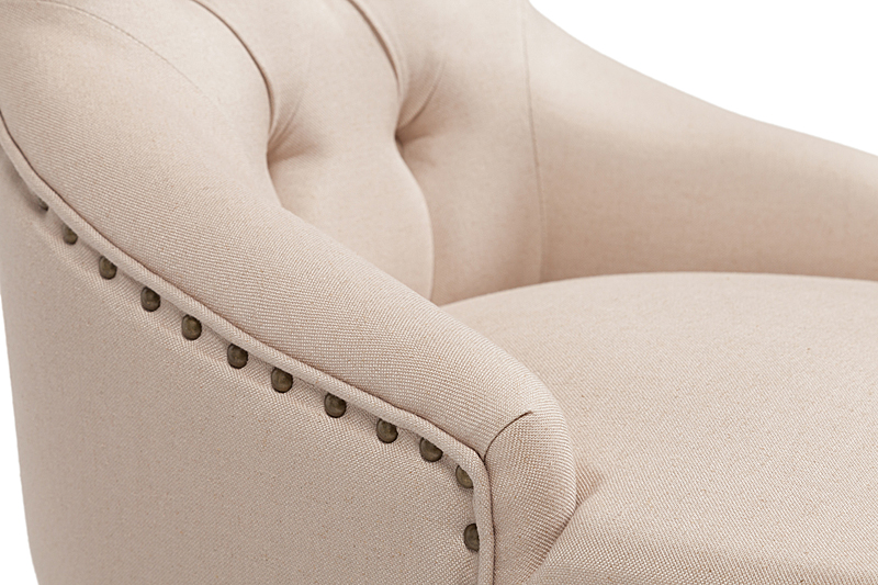 Стул Martine Armchair Кремовый Лен Стул Martine Armchair Кремовый Лен