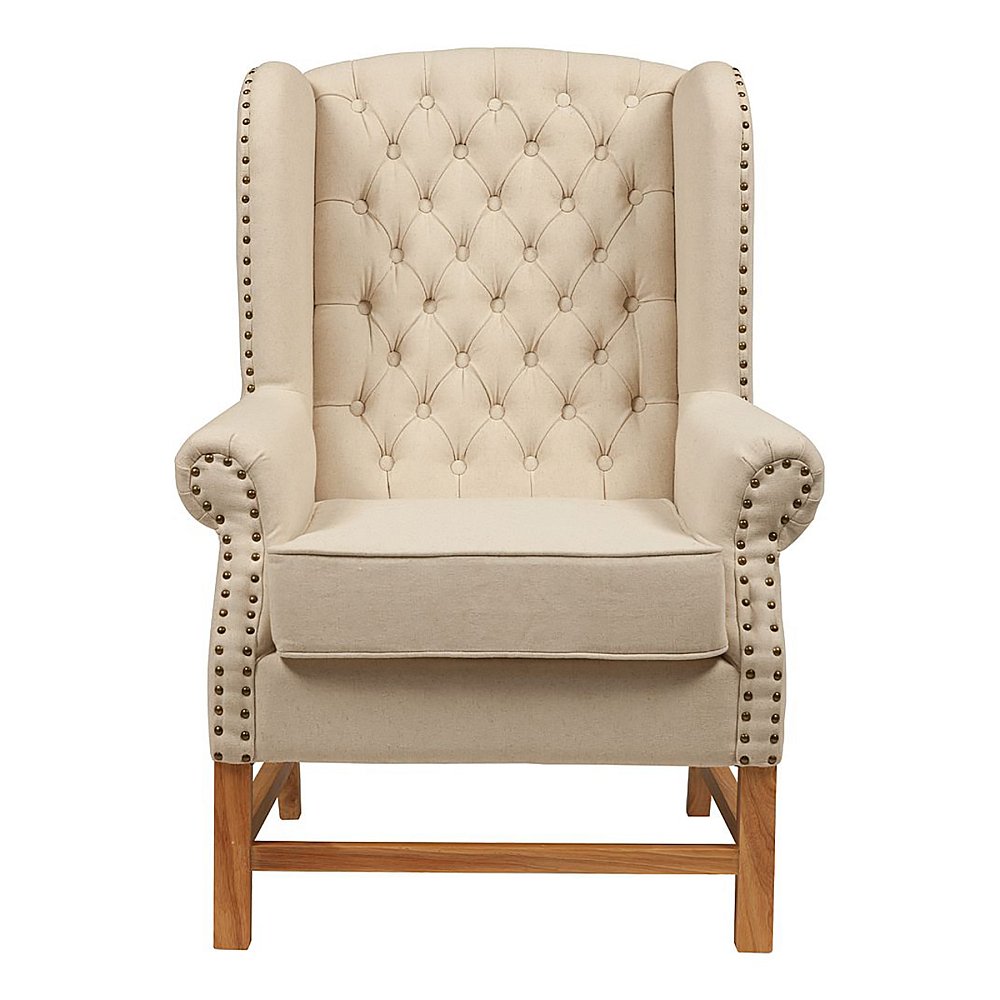 Кресло French Provincial Armchair Белый Лен DG-HOME Какие мысли приходят в голову при виде
кресла French Provincial Armchair? Если и есть на свете
островки безмятежности и тишины, умиротворения
и идиллии — то только там, где есть шанс
поставить это кресло и сесть в него. Интересный,
органично выполненный дизайн этого предмета
стал настоящей изюминкой. Выполненное в
прованском стиле, оно тянет опуститься
в него, отдохнуть от обыденности, суеты
и маеты. Кресло French Provincial Armchair — это настоящий
уголок мира и покоя. Сочетание берёзового
каркаса и льняной обивки типично для деревенского
стиля. Светлые тона, мягкие округлые формы,
простеганая декоративными пуговицами спинка
— все направлено на то, чтобы прочувствовать
комфорт, мягкость и уют. Это кресло так и
хочется поставить в комнату, уставленную
цветами.