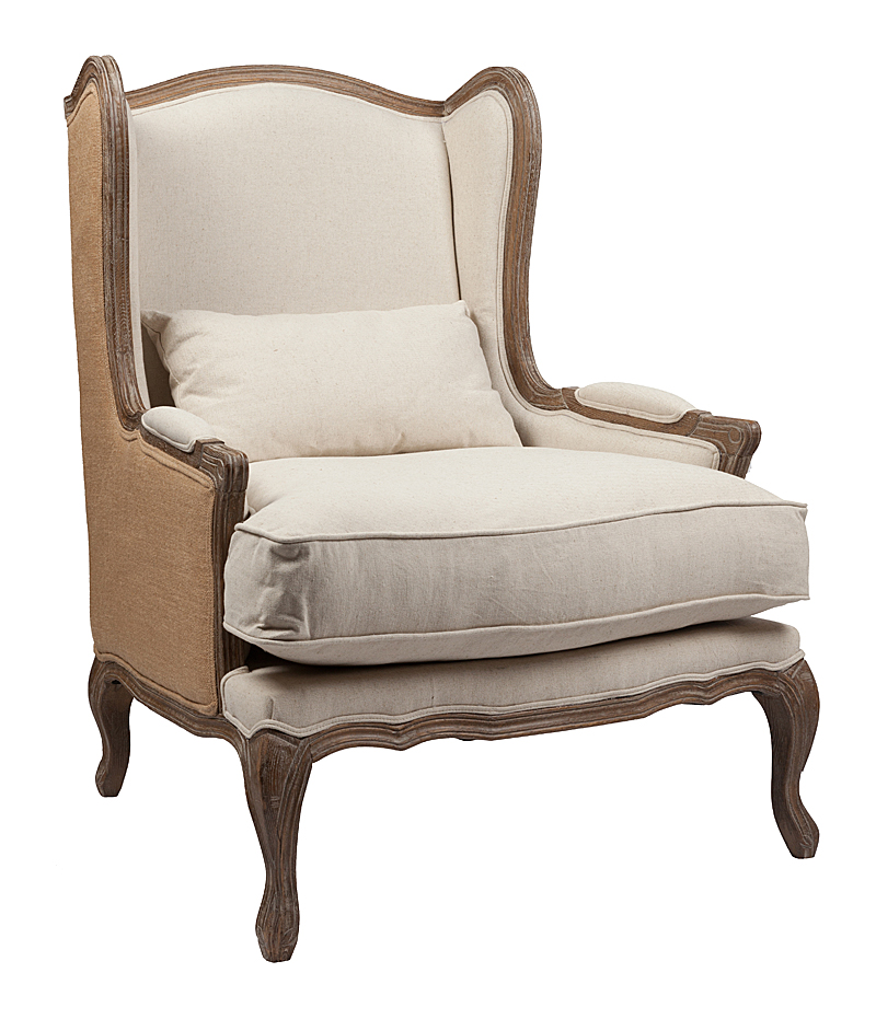 Кресло Lorraine Chair with Burlap Бежевое Лен Кресло Lorraine Chair with Burlap Бежевое Лен