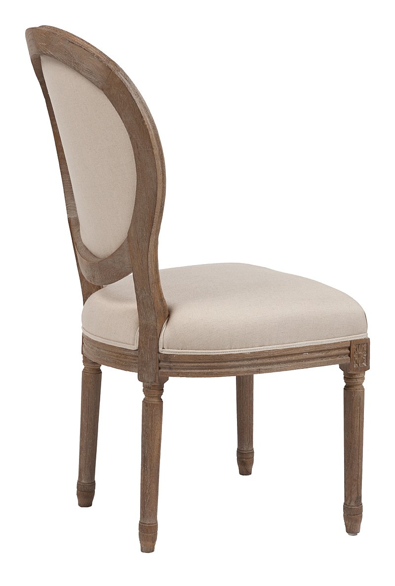 Стул Vintage French Round Кремовый Лен Стул Vintage French Round Кремовый Лен