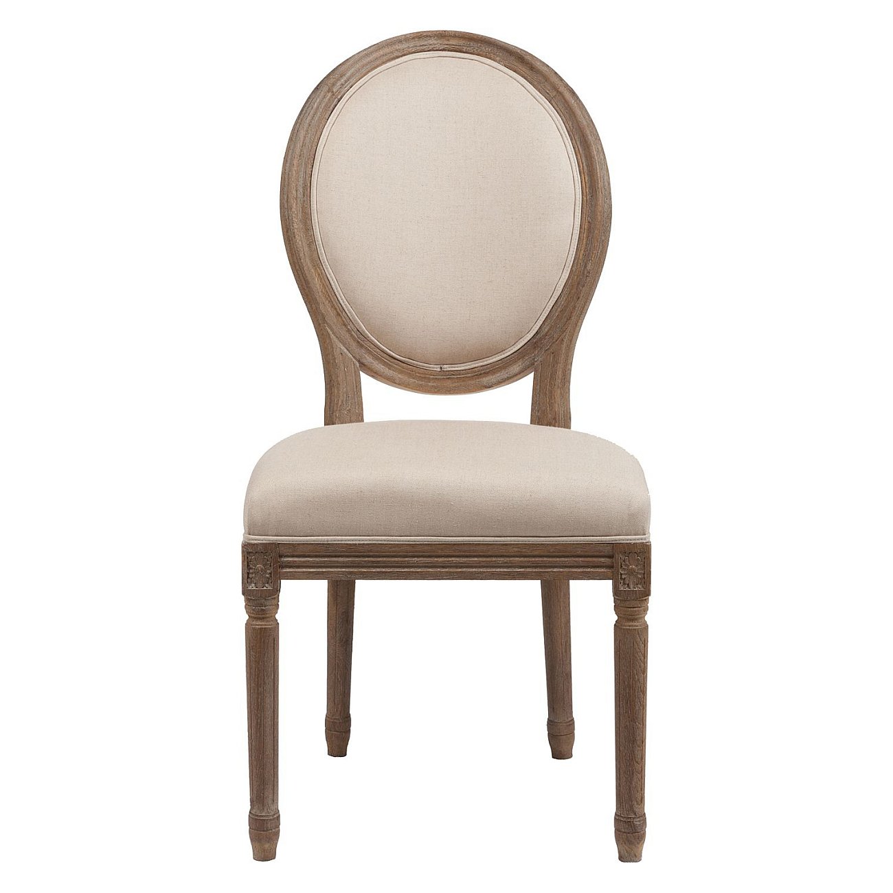 Стул Vintage French Round Кремовый Лен Стул Vintage French Round Кремовый Лен