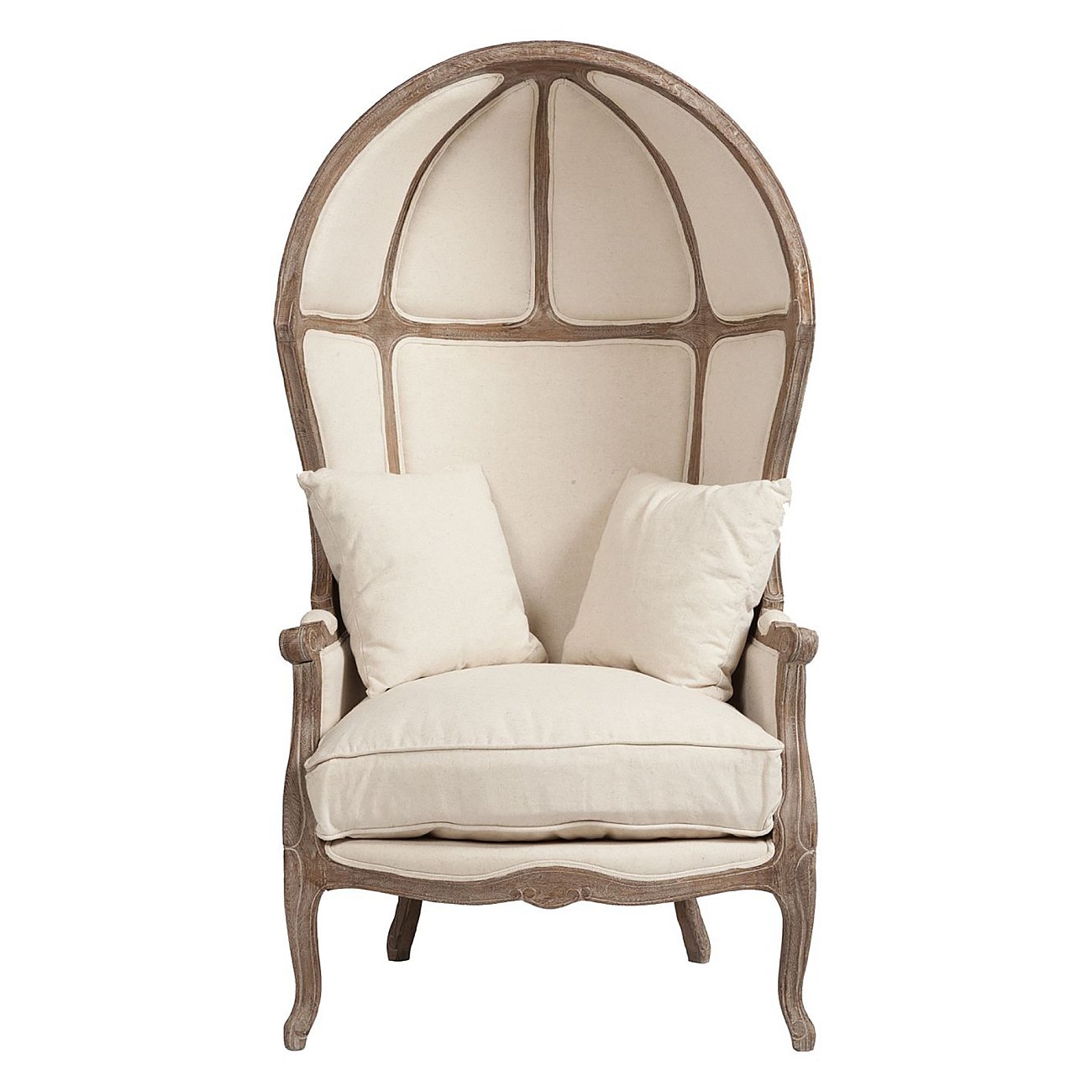 Кресло с капюшоном Versailles Chair Белый Лен Кресло с капюшоном Versailles Chair Белый Лен