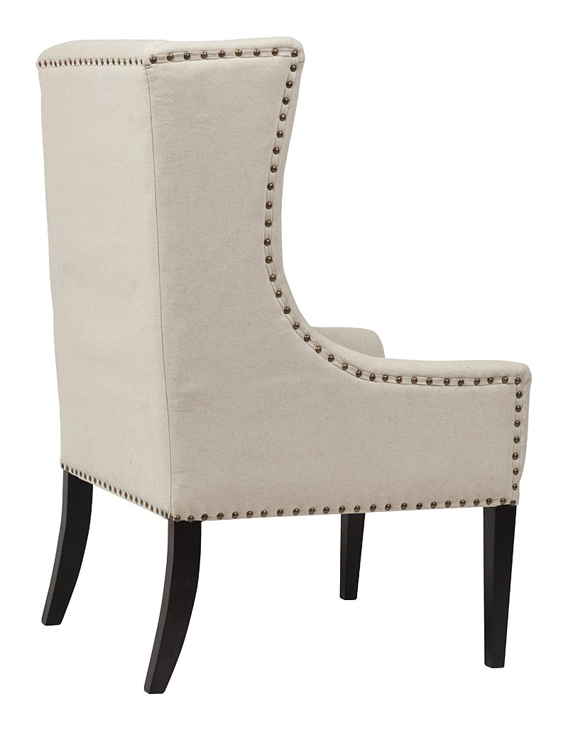 Кресло Nailhead Fabric Armchair Белый Лен Кресло Nailhead Fabric Armchair Белый Лен