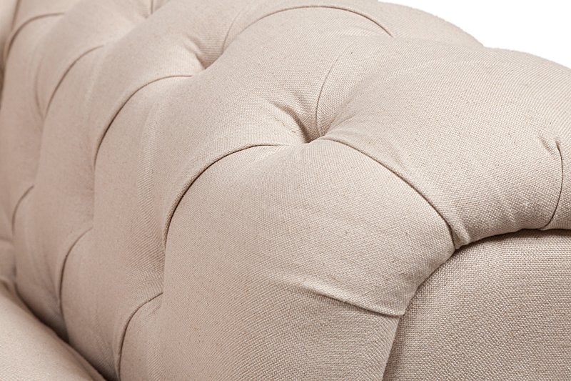 Диван The Pettite Kensington Upholstered Sofa Кремовый Лен Диван The Pettite Kensington Upholstered Sofa Кремовый Лен