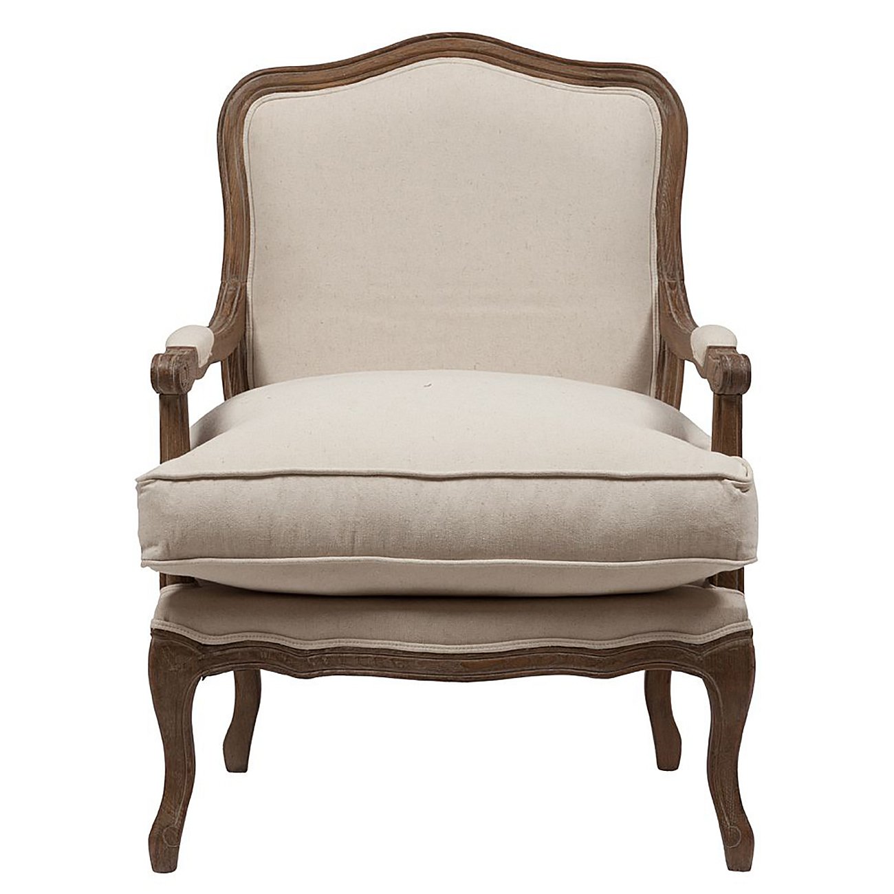 Кресло Louisa Bergere Chair Белый Лен Кресло Louisa Bergere Chair Белый Лен