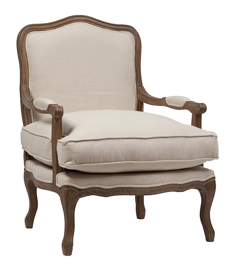 Кресло Louisa Bergere Chair Белый Лен Кресло Louisa Bergere Chair Белый Лен