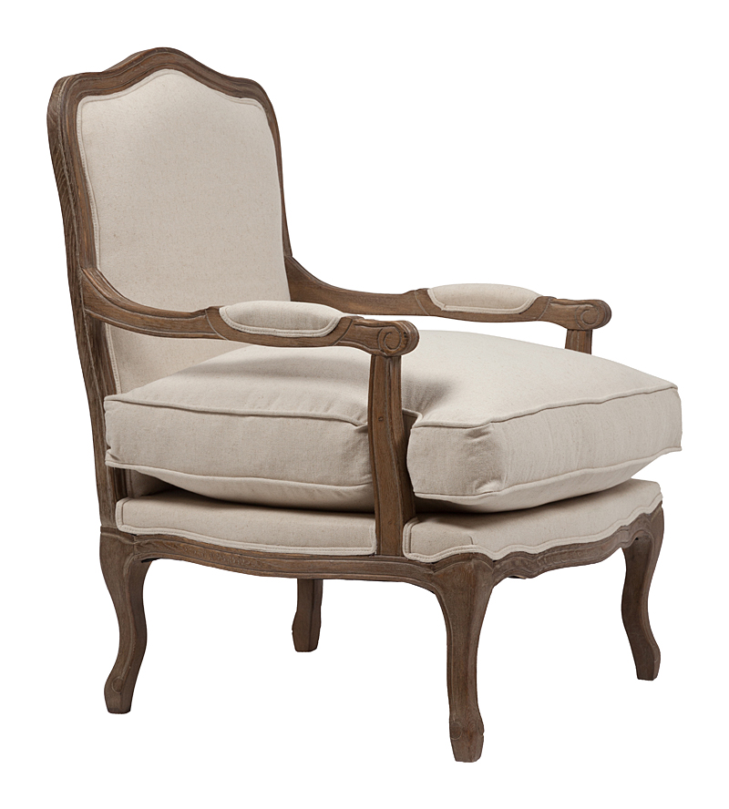 Кресло Louisa Bergere Chair Белый Лен Кресло Louisa Bergere Chair Белый Лен
