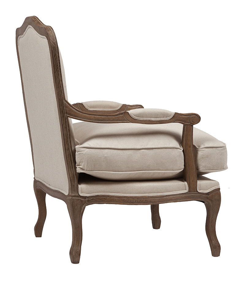 Кресло Louisa Bergere Chair Белый Лен Кресло Louisa Bergere Chair Белый Лен