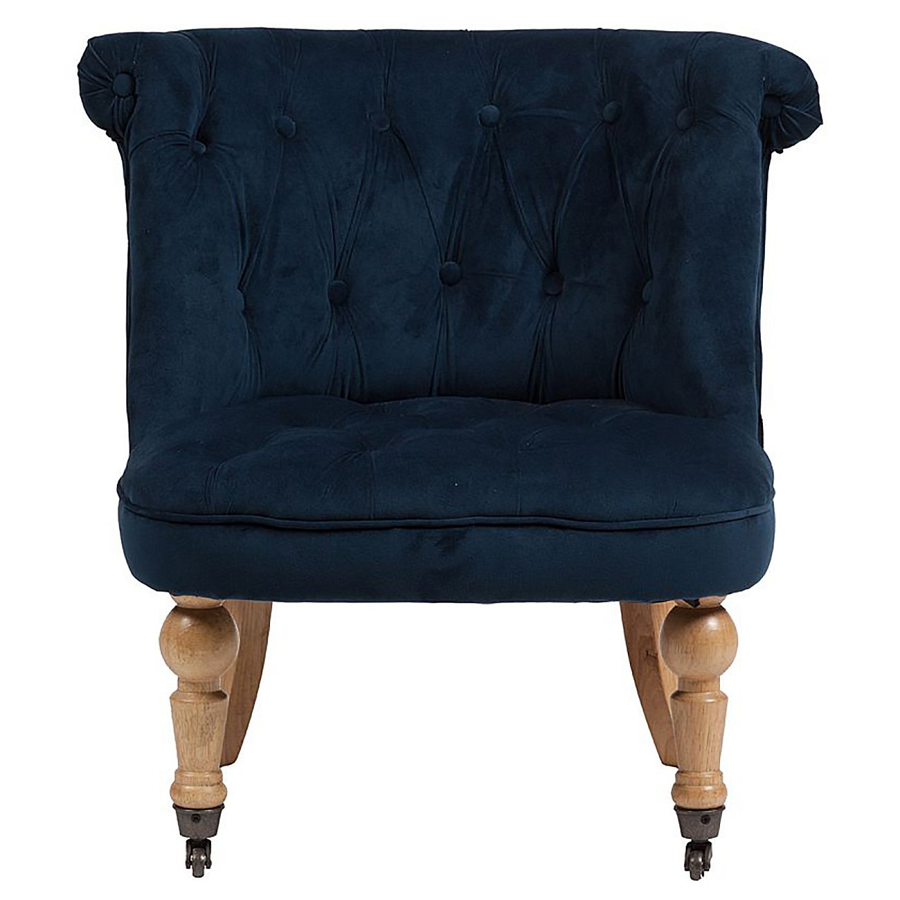 Кресло Amelie French Country Chair Синий Вельвет Кресло Amelie French Country Chair Синий Вельвет