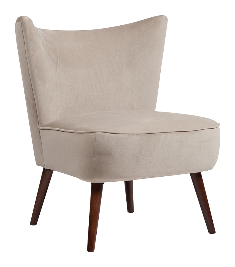 Кресло Vermont Chair Серо-Бежевый Велюр Кресло Vermont Chair Серо-Бежевый Велюр