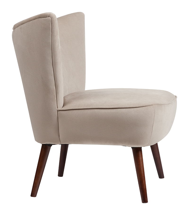 Кресло Vermont Chair Серо-Бежевый Велюр Кресло Vermont Chair Серо-Бежевый Велюр