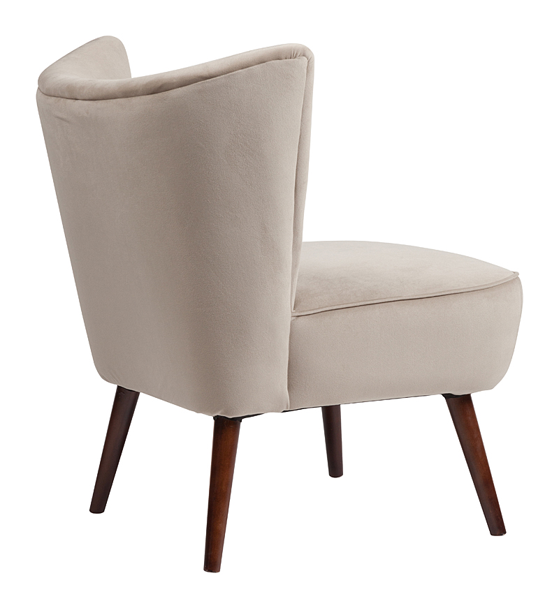 Кресло Vermont Chair Серо-Бежевый Велюр Кресло Vermont Chair Серо-Бежевый Велюр