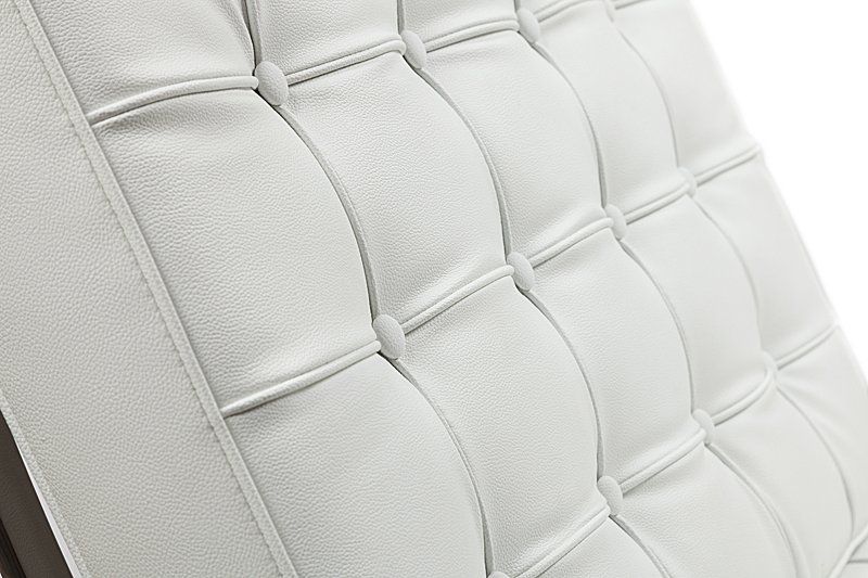 Кресло Barcelona Chair Белая Экокожа Кресло Barcelona Chair Белая Экокожа