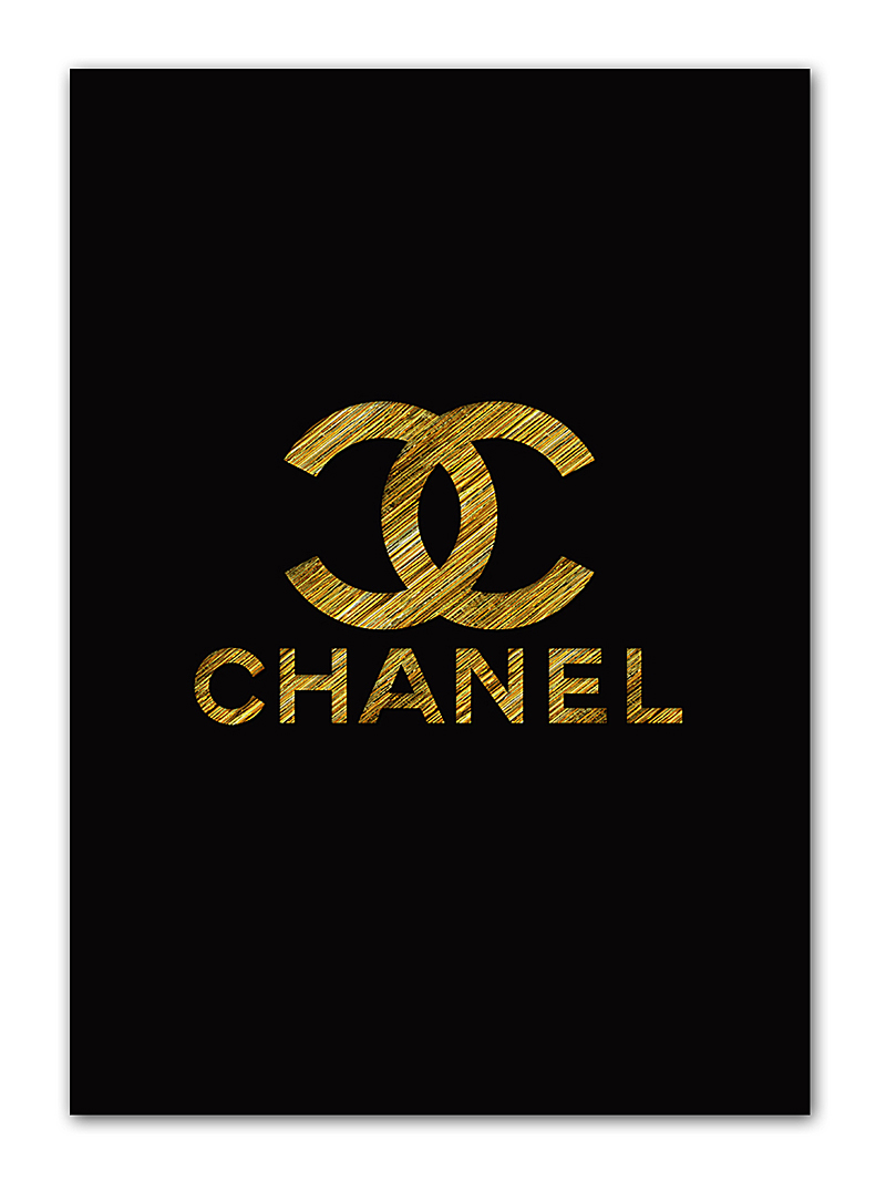 Постер Chanel gold А4 Постер Chanel gold А4