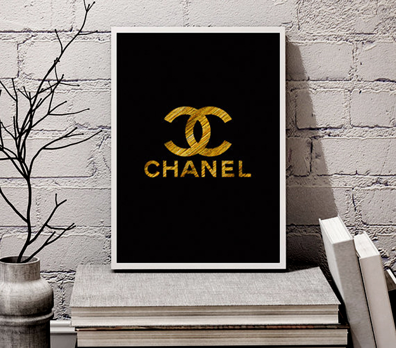 Постер Chanel gold А4 Постер Chanel gold А4