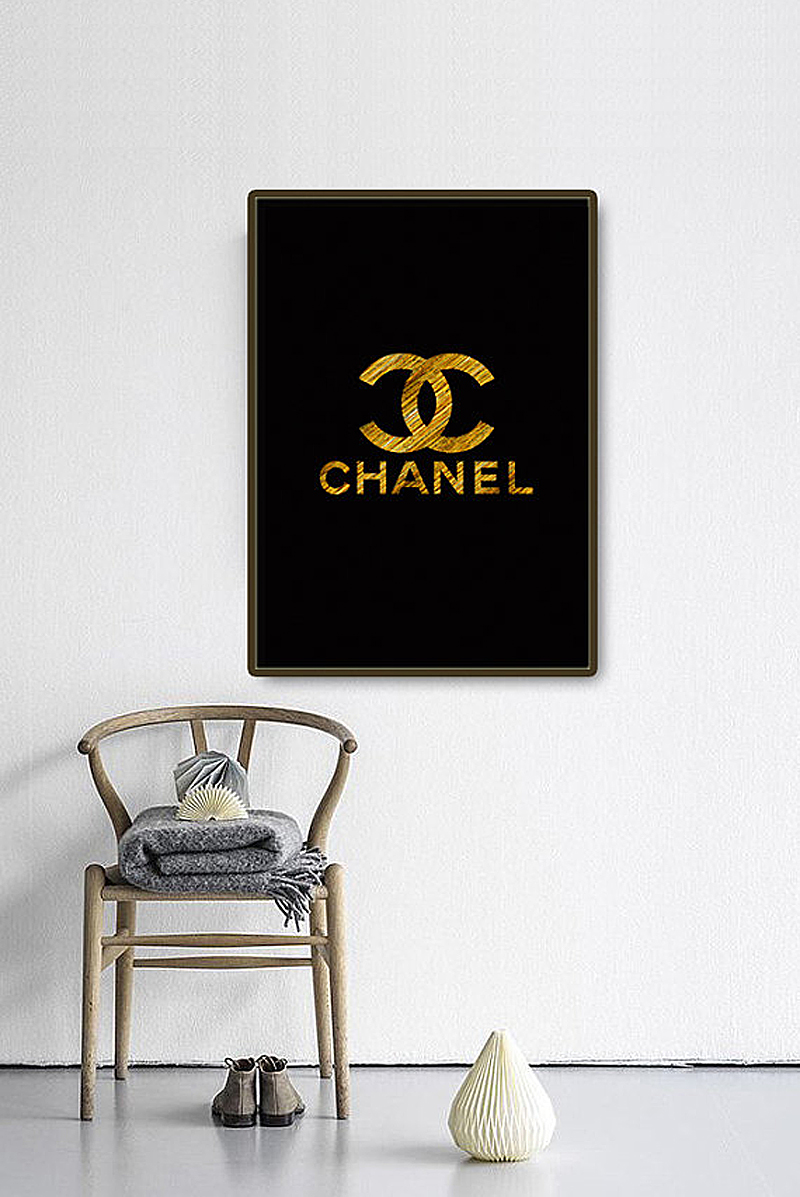 Постер Chanel gold А4 Постер Chanel gold А4