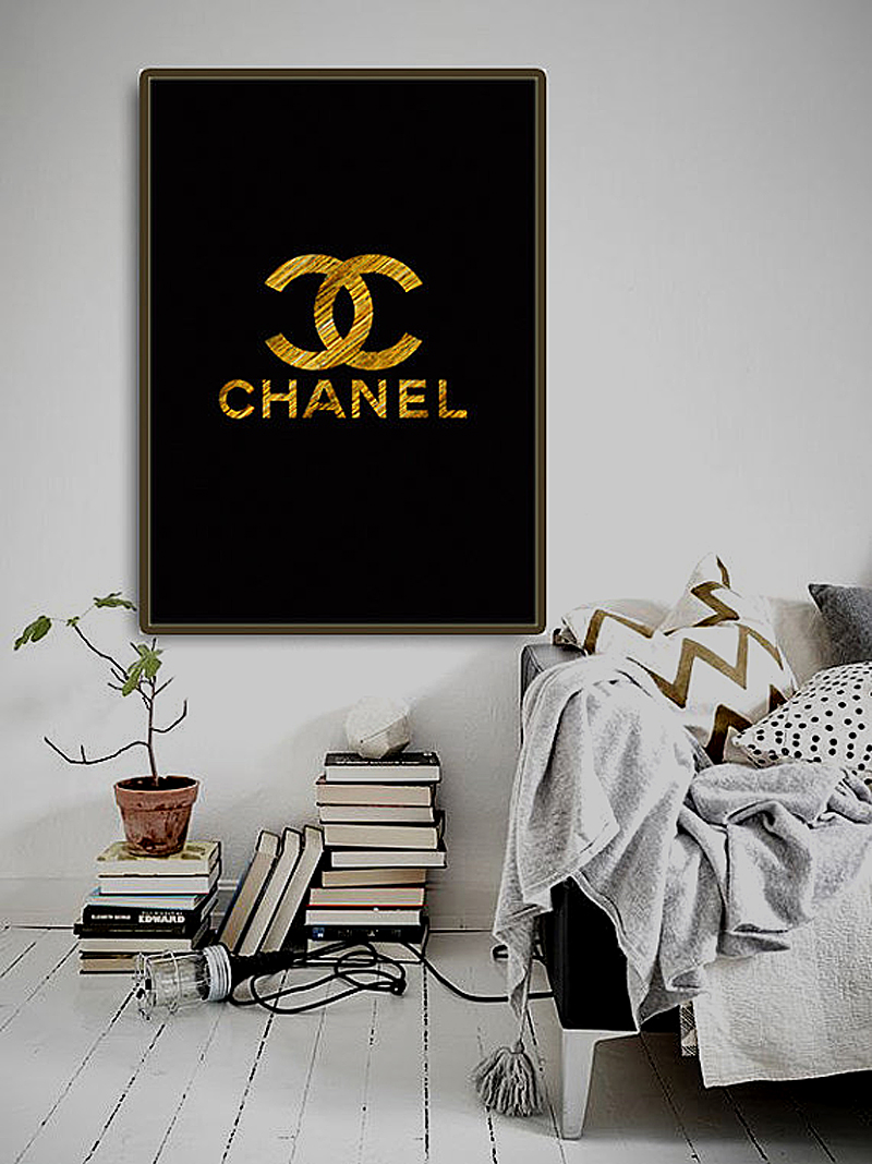 Постер Chanel gold А4 Постер Chanel gold А4