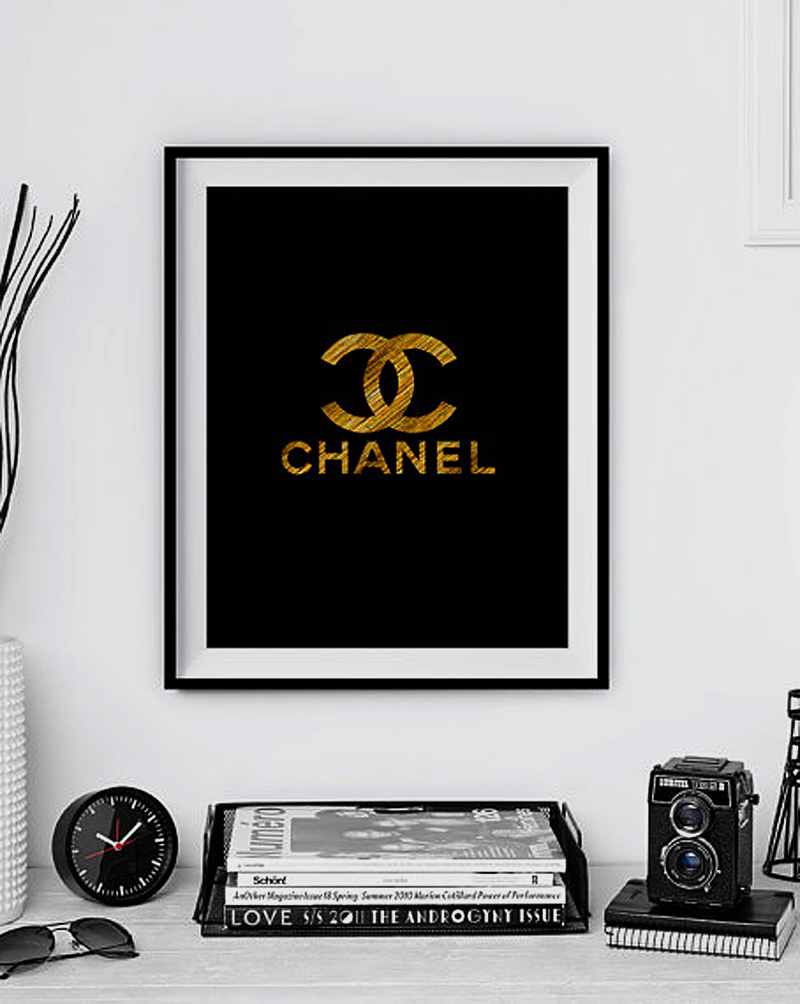 Постер Chanel gold А4 Постер Chanel gold А4