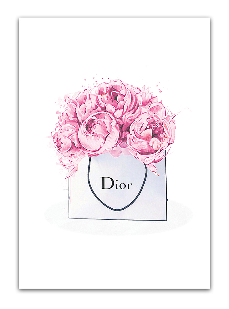 Постер Dior peonies А4 Постер Dior peonies А4