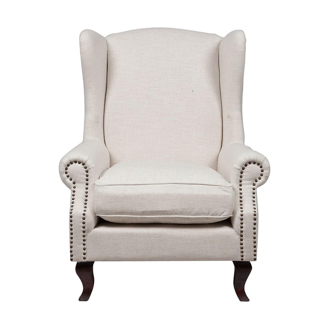 Кресло Collins Wingback Chair Белый Лён Кресло Collins Wingback Chair Белый Лён