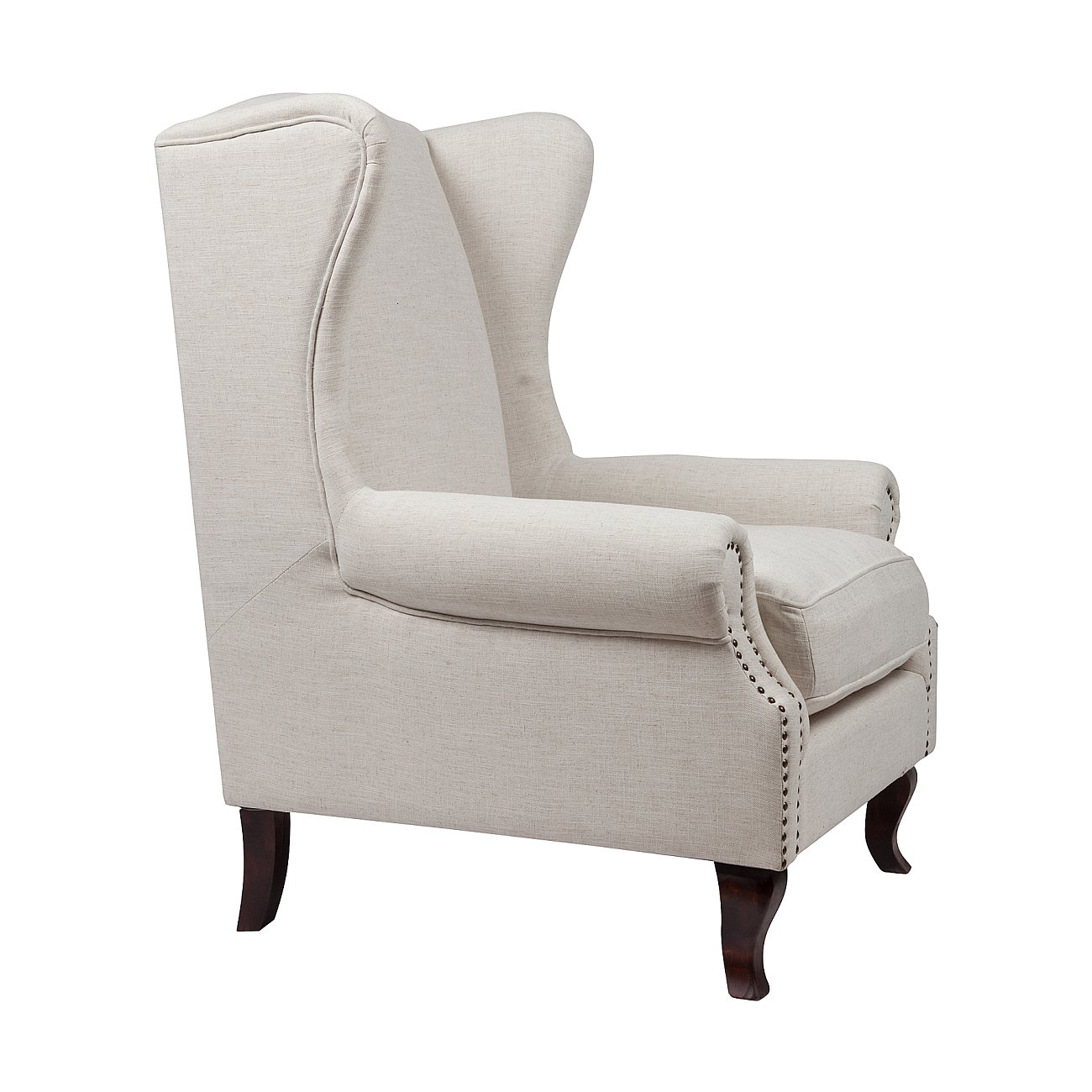Кресло Collins Wingback Chair Белый Лен Кресло Collins Wingback Chair Белый Лен