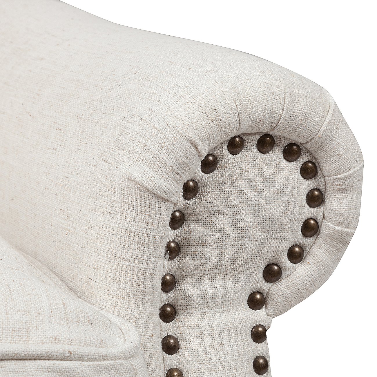 Кресло Collins Wingback Chair Белый Лен Кресло Collins Wingback Chair Белый Лен