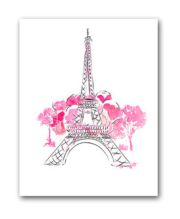 Постер Paris А3 (розовый) Постер Paris А3 (розовый)