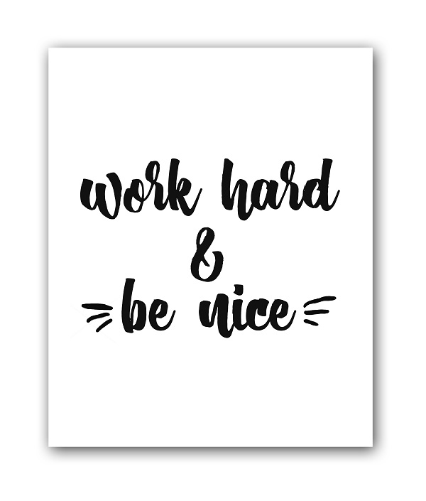 Постер Be nice А4 Постер Be nice А4