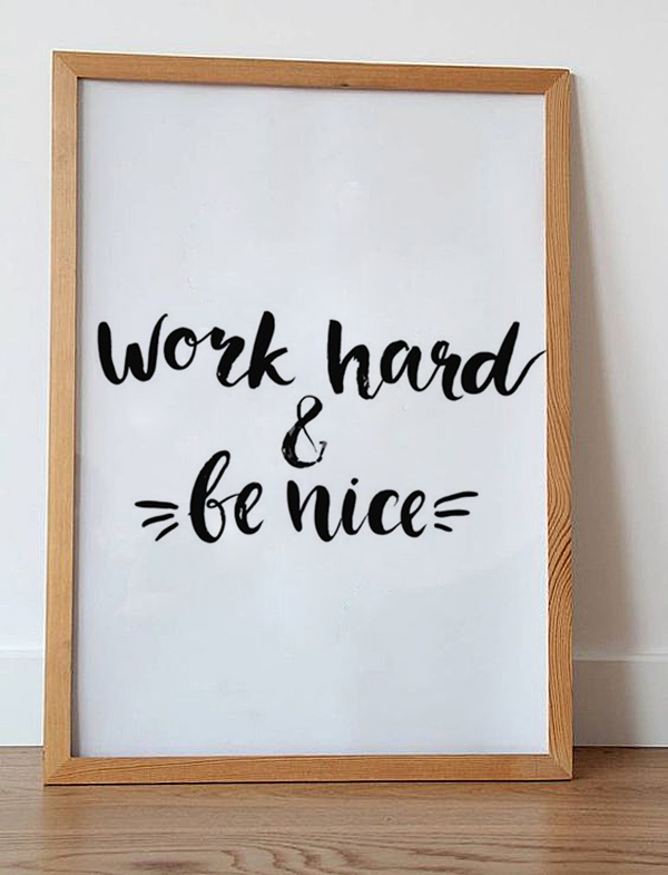 Постер Be nice А4 Постер Be nice А4