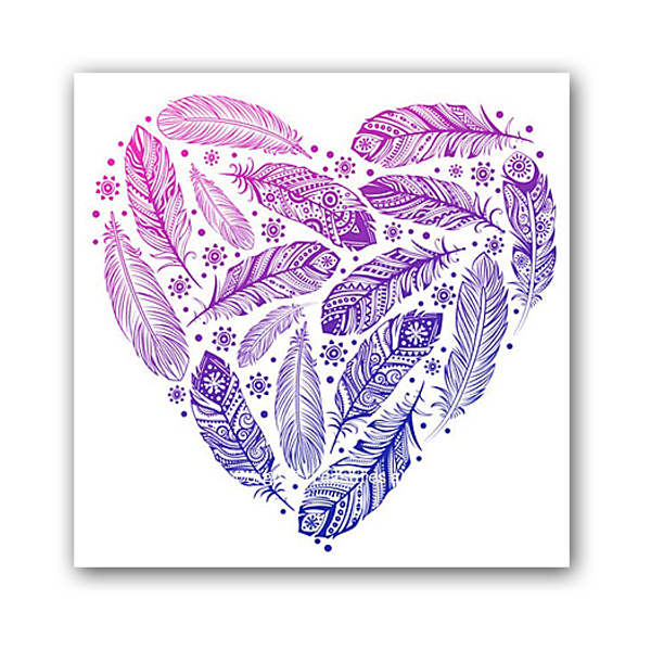 Постер Heart А3 (фиолетовый) Постер Heart А3 (фиолетовый)