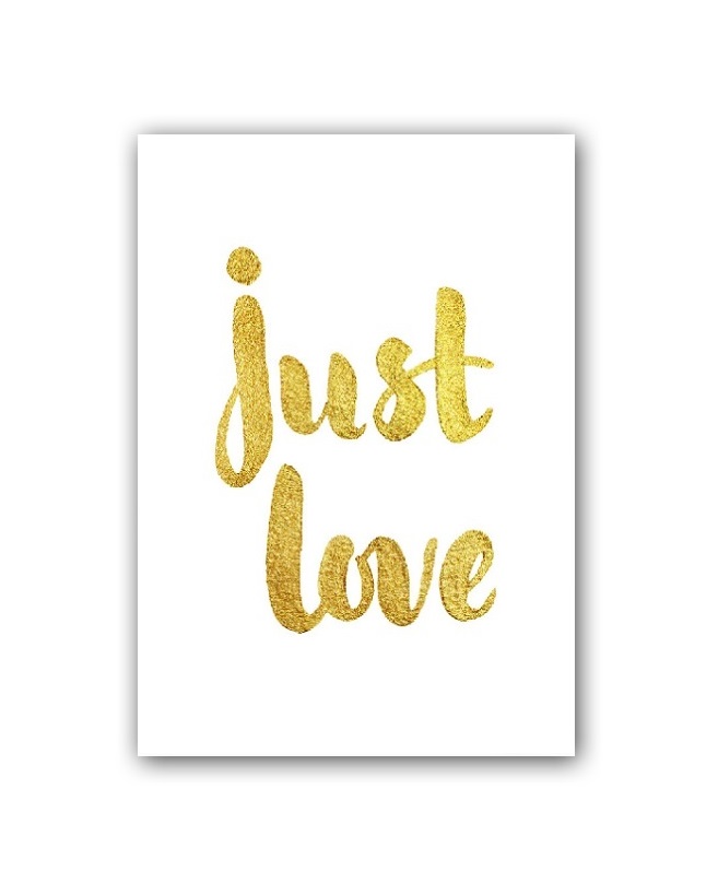 Постер Just love А4 Постер Just love А4