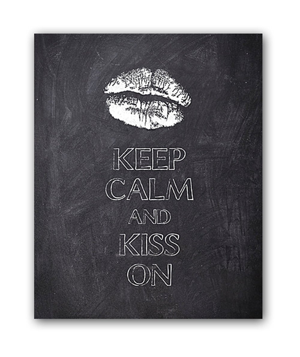 Постер Keep calm and kiss А3 Постер Keep calm and kiss А3