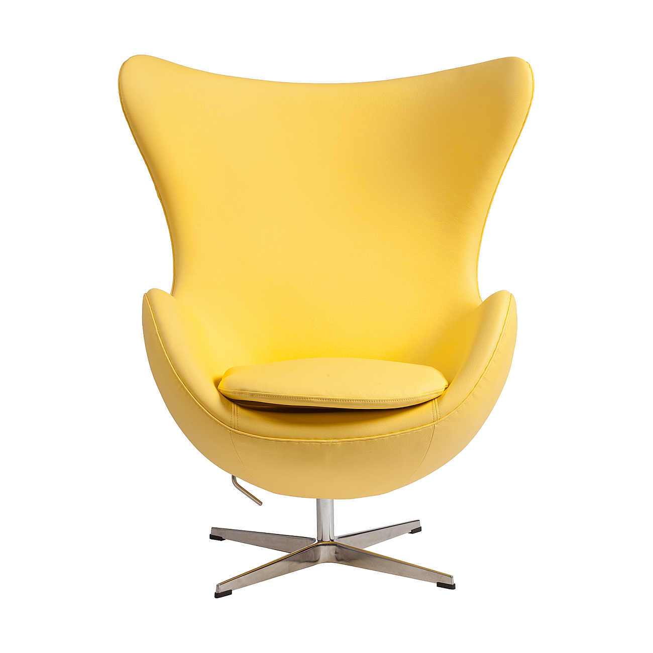 Кресло Egg Chair Желтая Кожа Класса Премиум Кресло Egg Chair Желтая Кожа Класса Премиум