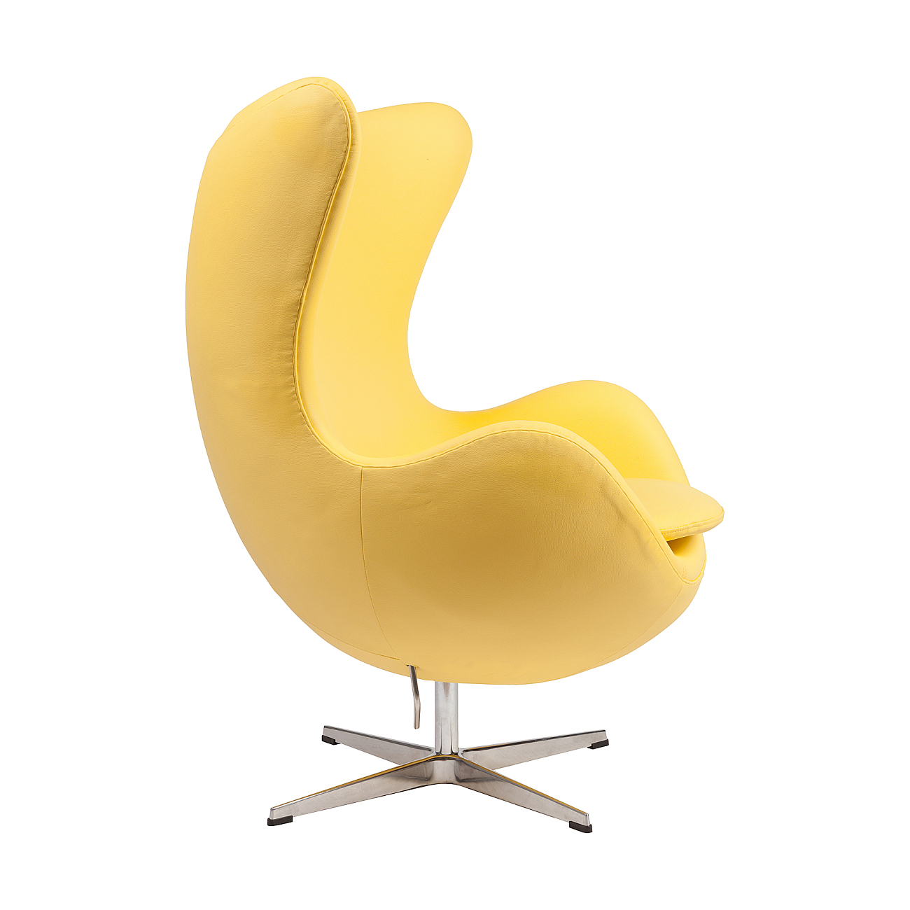 Кресло Egg Chair Желтая Кожа Класса Премиум Кресло Egg Chair Желтая Кожа Класса Премиум
