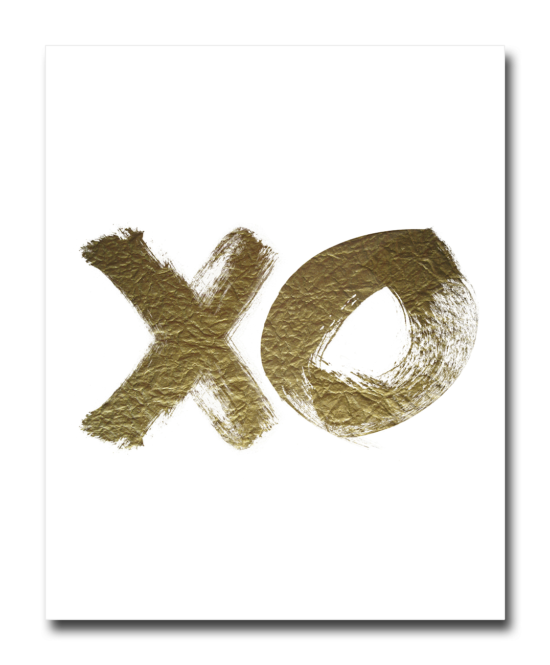 Постер XO золотой A3 Постер XO золотой A3