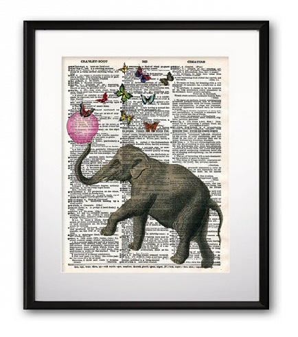 Постер Elephant and Balloon А3 Постер Elephant and Balloon А3