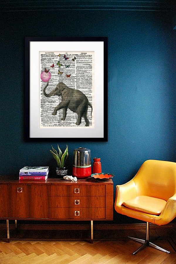 Постер Elephant and Balloon А3 Постер Elephant and Balloon А3