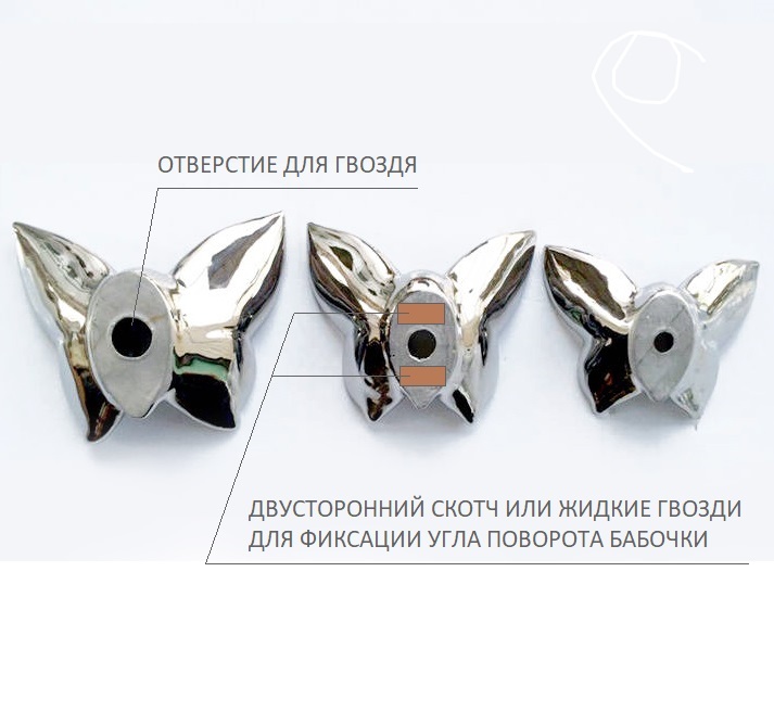 Декоративная бабочка Butterfly (чёрная) h14 (12*14*5) Декоративная бабочка Butterfly (чёрная) h14 (12*14*5)