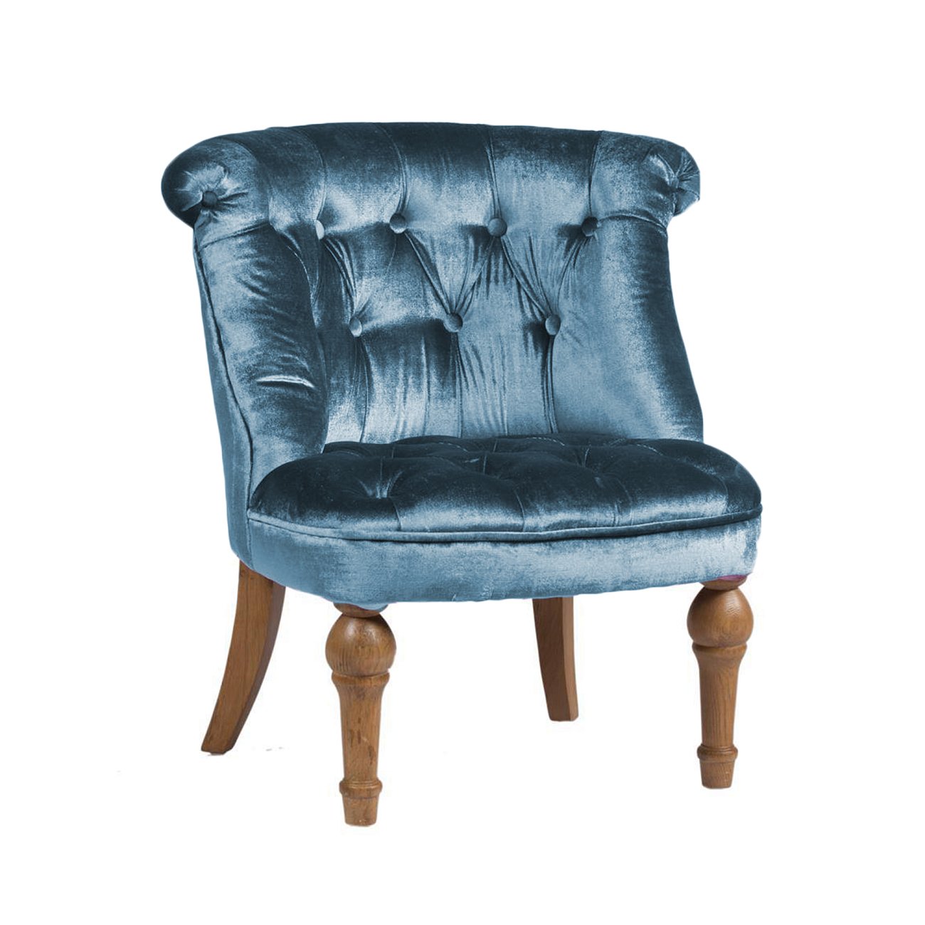 Кресло Sophie Tufted Slipper Chair Морская Волна Микровелюр Кресло Sophie Tufted Slipper Chair Морская Волна Микровелюр