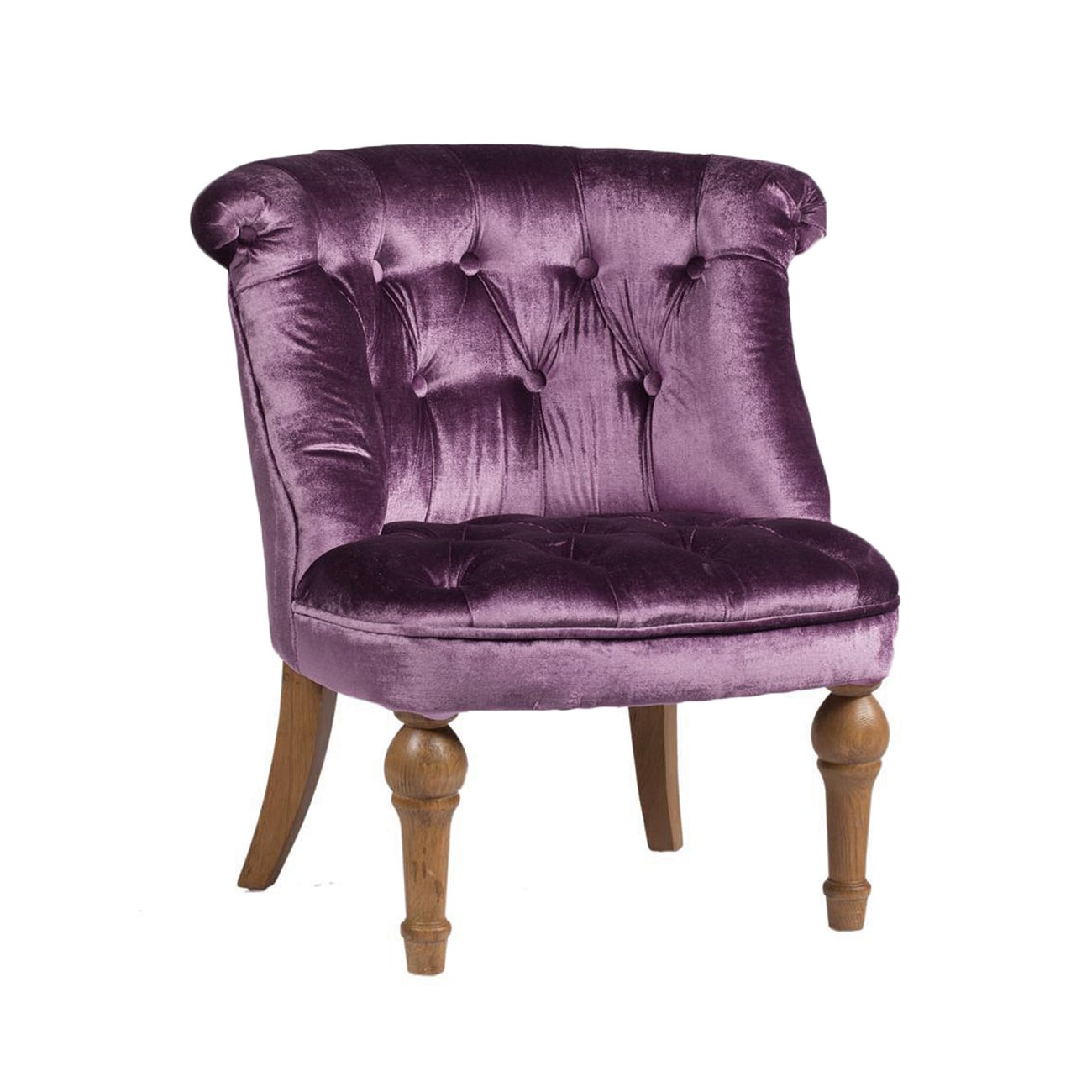 Кресло Sophie Tufted Slipper Chair Фиолетовый Микровелюр Кресло Sophie Tufted Slipper Chair Фиолетовый Микровелюр