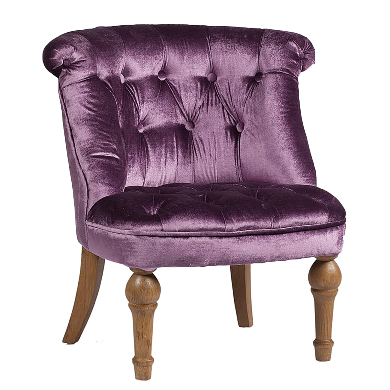 Кресло Sophie Tufted Slipper Chair Фиолетовый Микровелюр М Кресло Sophie Tufted Slipper Chair Фиолетовый Микровелюр М