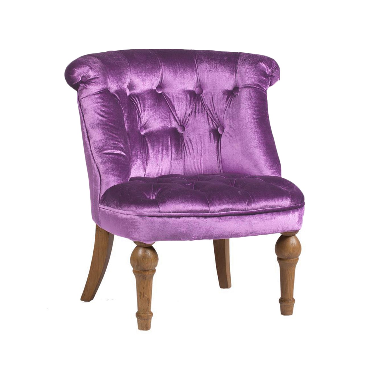 Кресло Sophie Tufted Slipper Chair Лиловый Микровелюр Кресло Sophie Tufted Slipper Chair Лиловый Микровелюр